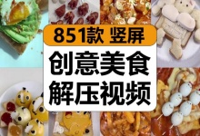 【851款】国外创意美食小吃手工烹饪制作减压解压视频素材-捷亚素材网